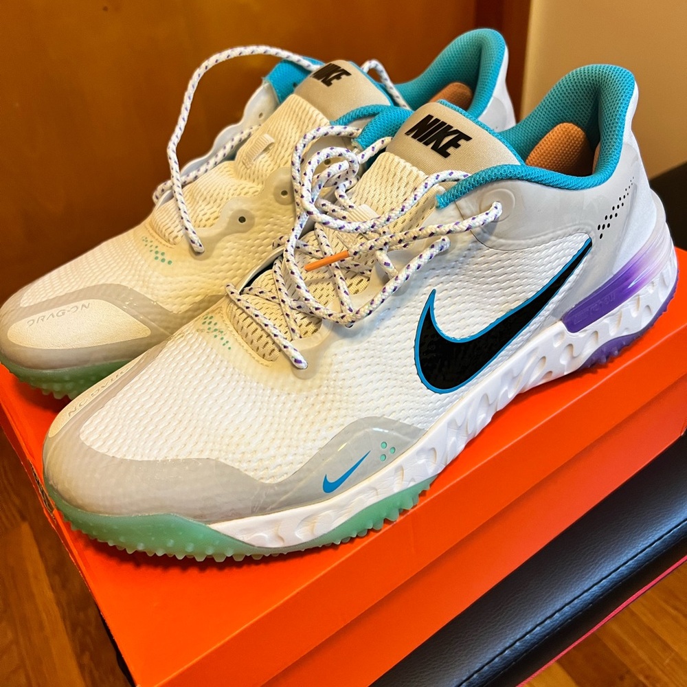 Nike Alpha Huarache ELT Turf Size 13.5 Like New w/Original Box!!